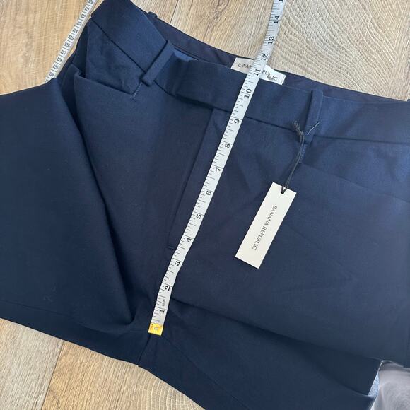 Banana Republic LONG Mid Rise Straight Sloan Pant Navy Blue 8 754557 - Picture 10 of 11